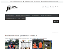 Tablet Screenshot of petsearch.com.au